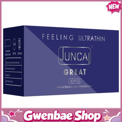 Bao cao su cấp hương dâu khử mùi Juncai Great - Hộp 10 cái
