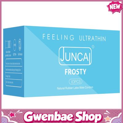 Bao cao su cấp tinh chất bạc hà Juncai Frosty - Hộp 10 cái