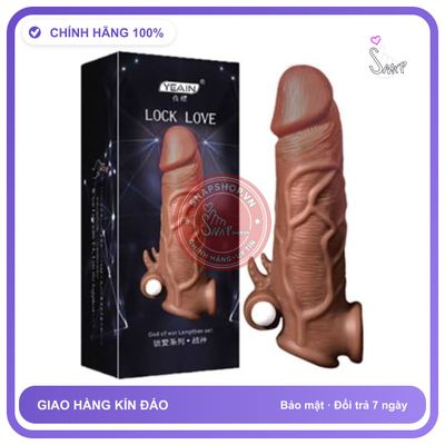 Bao Cao Su Đôn Dên Rung Yeain Lock Love God of War chính hãng - hỗ trợ kéo dài, có hương thơm, ôm sát cảm giác thật - giao hàng che tên kín đáo
