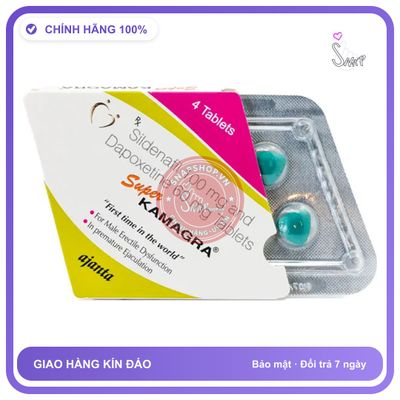 Viên Uống Cường Dương Super Kamaga 100mg Nhập Khẩu Ấn Độ chính hãng - hỗ trợ tăng cường sinh lý, hàng nhập khẩu, hàng chuẩn nguồn gốc rõ ràng - giao hàng che tên kín đáo