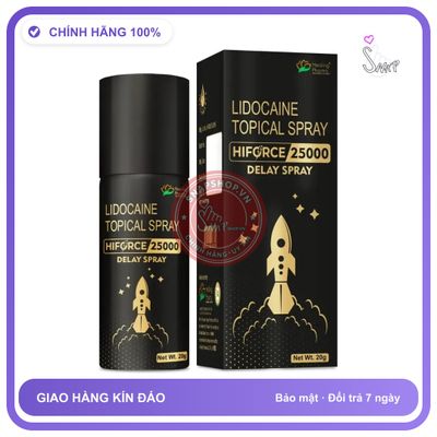Chai Xịt Chống Xuất Tinh Sớm Hiforce 25000 Nhập khẩu Ấn Độ chính hãng - kéo dài thời gian, 20ml, thấm nhanh không nhờn rít - giao hàng che tên kín đáo