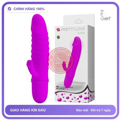 Dương Vật Giả Pretty Love ARND10 Chế Độ Rung chính hãng - sạc USB, silicone mềm mại, chất liệu an toàn cho da - giao hàng che tên kín đáo