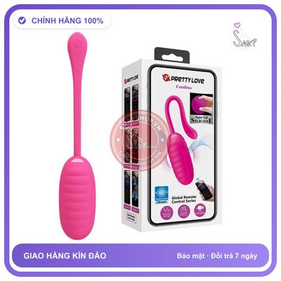 Trứng Rung Silicone Điều Khiển Qua App Điện Thoại Pretty Love Catalina chính hãng - silicone mềm mại, chất liệu an toàn cho da, dễ vệ sinh - giao hàng che tên kín đáo