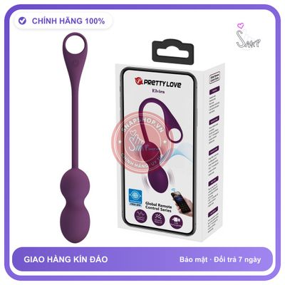 Trứng Rung Pretty Love Elvira Điều Khiển Bằng App Điện Thoại chính hãng - 3 chế độ rung, sạc usb, silicone mềm mại - giao hàng che tên kín đáo