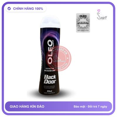 Gel Bôi Trơn Hậu Môn Oleo Backdoor 50ml chính hãng - gốc nước không dính rít, dung tích 50ml, dùng được cho hậu môn - giao hàng che tên kín đáo