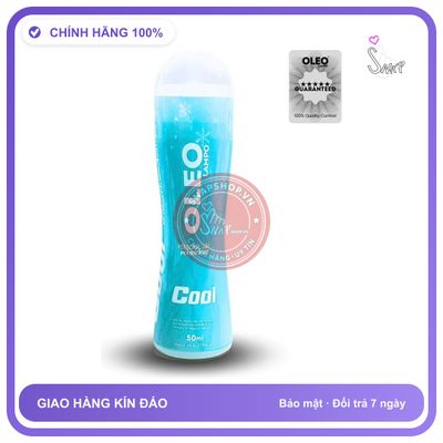 Gel Bôi Trơn Oleo Lampo Cool 50ml chính hãng - gốc nước không dính rít, dung tích 50ml, dịu nhẹ an toàn - giao hàng che tên kín đáo