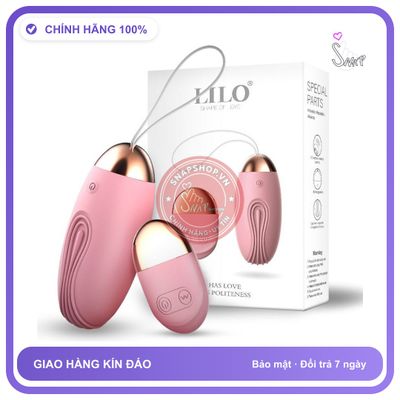 Trứng Rung Tình Yêu Lilo Sạc USB Remote Điều Khiển Từ Xa chính hãng - 10 chế độ rung, silicone cao cấp, chất liệu an toàn cho da - giao hàng che tên kín đáo