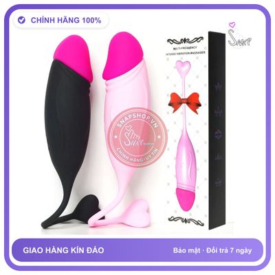 Trứng Rung Tình Yêu Hình Dương Vật Điều Khiển Từ Xa chính hãng - sạc USB, chống nước, silicone mềm mại - giao hàng che tên kín đáo