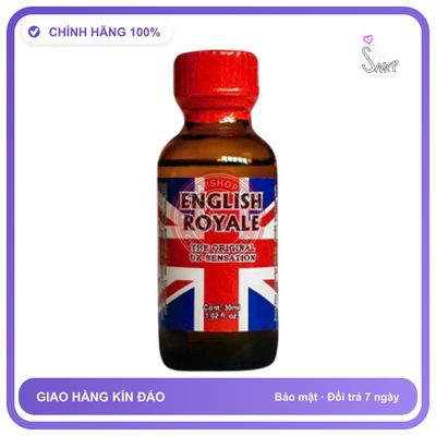 Popper English Royale Chính Hãng Usa 30ml - chai 30ml, hương dịu không nồng, hàng chuẩn nhập khẩu - giao hàng che tên kín đáo