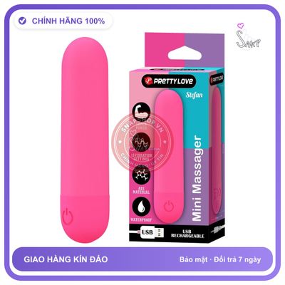 Trứng Rung Hình Viên Đạn Pretty Love Stefan Siêu Kích Thích chính hãng - sạc USB, chất liệu an toàn cho da, dễ vệ sinh - giao hàng che tên kín đáo