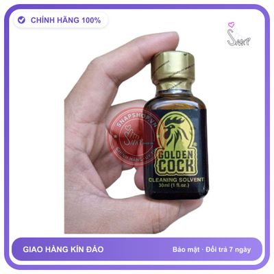 Chai Hít Popper Golden Cock Cleaning Solvent 30ml PWD USA Chính Hãng - chai 30ml, hương dịu không nồng, hàng chuẩn nhập khẩu - giao hàng che tên kín đáo