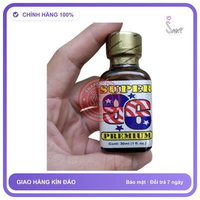 Popper Super Premium 96 30ml Chính Hãng Usa - chai 30ml, hương dịu không nồng, hàng chuẩn nhập khẩu - giao hàng che tên kín đáo