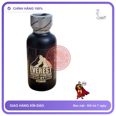 Popper Everest Black Label Chính Hãng SC USA 30ml - chai 30ml, hương dịu không nồng, hàng chuẩn nhập khẩu - giao hàng che tên kín đáo
