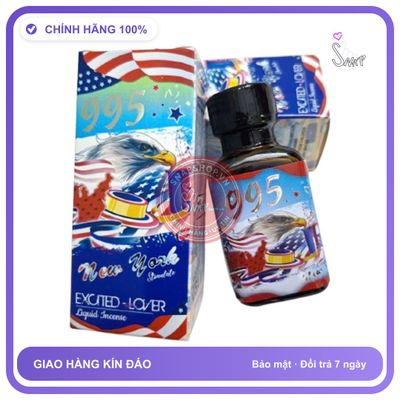 Chai Hít Popper 995 New York Excited Lover 30ml USA PWD chính hãng - chai 30ml, hương dịu không nồng, hàng chuẩn nhập khẩu - giao hàng che tên kín đáo