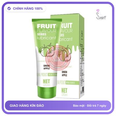 Gel Bôi Trơn Olo Fruit Flavour Series Lubricant – Hương Táo 120ml chính hãng - gốc nước không dính rít, dung tích 120ml, dịu nhẹ an toàn - giao hàng che tên kín đáo