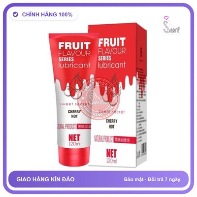 Gel Bôi Trơn Olo Fruit Flavour Series Lubricant – Hương Cherry 120ml chính hãng - gốc nước không dính rít, dung tích 120ml, dịu nhẹ an toàn cho da - giao hàng che tên kín đáo