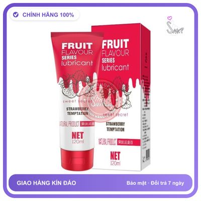 Gel Bôi Trơn Olo Fruit Flavour Series Lubricant – Hương Dâu 120ml chính hãng - gốc nước không dính rít, dung tích 120ml, dịu nhẹ an toàn cho da - giao hàng che tên kín đáo
