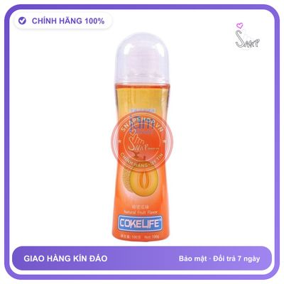 Gel Bôi Trơn Quan Hệ Miệng Cokelife Hương Dưa Lưới 100 ml chính hãng - gốc nước không dính rít, dung tích 100ml, dịu nhẹ an toàn cho da - giao hàng che tên kín đáo