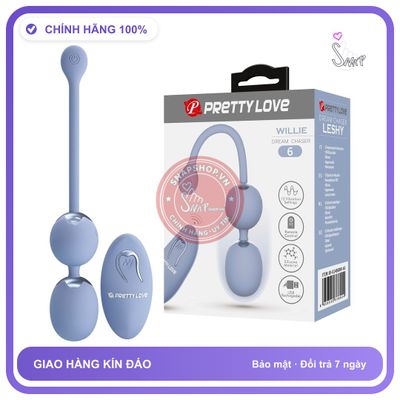 Trứng Rung Pretty Love Willie Điều Khiển Từ Xa chính hãng - 12 chế độ rung, sạc usb, rung êm không tiếng động - giao hàng che tên kín đáo