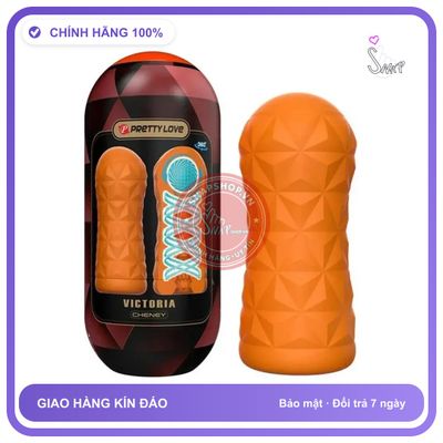 Âm Đạo Giả Pretty Love Victoria Cheney chính hãng - sạc USB, silicone cao cấp, chất liệu an toàn cho da - giao hàng che tên kín đáo