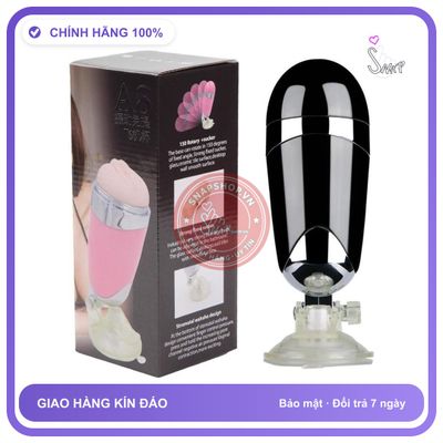 Âm Đạo Giả A8 Hít Tường Rung Mạnh chính hãng - đế hít tường, chống nước, silicone mềm mại - giao hàng che tên kín đáo