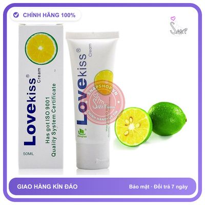 Gel Bôi Trơn Love Kiss Tuýp 50ml Hương Chanh chính hãng - gốc nước không dính rít, dung tích 50ml, dịu nhẹ an toàn - giao hàng che tên kín đáo
