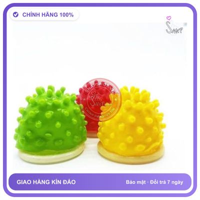 Bao Cao Su Alien Condom Siêu Gai Chôm Chôm chính hãng - có gai nổi, hộp 1 cái, hỗ trợ kéo dài - giao hàng che tên kín đáo
