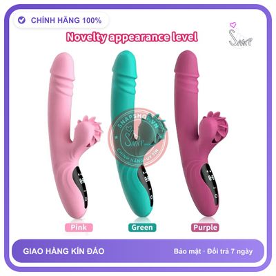 Dương Vật Giả Yeain Wheel rung nhấp chuyển động đẩy tới và lui Liếm 9 Chế Độ Rung chính hãng - sạc USB, rung nhấp chuyển động đẩy tới và lui tự động, silicone mềm mại - giao hàng che tên kín