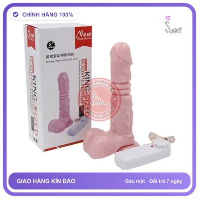 Dương Vật Giả Dính Tường Rung Xoay Thụt Cho chính hãng - silicone mềm, chất liệu an toàn cho da, dễ vệ sinh - giao hàng che tên kín đáo