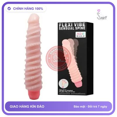 Dương Vật Giả Baile Flexi Vibe Xoắn Nữ Tự chính hãng - chống nước, silicone mềm, chất liệu an toàn cho da - giao hàng che tên kín đáo