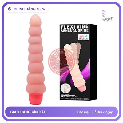 Dương Vật Giả Rung Mạnh Trái Me Flexi Vibe Sensual Spine Baile chính hãng - chất liệu an toàn cho da, dễ vệ sinh, êm ái khi dùng - giao hàng che tên kín đáo
