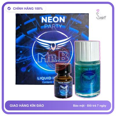 Combo Popper Neon Party Xanh Dạ Quang 50ml Chính chính hãng - chai 50ml, hương dịu không nồng, dòng mạnh - giao hàng che tên kín đáo