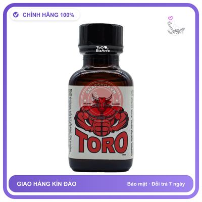 Popper Toro Rush Premium 30ml Chính Hãng Mỹ - chai 30ml, hương dịu không nồng, hàng chuẩn nhập khẩu - giao hàng che tên kín đáo