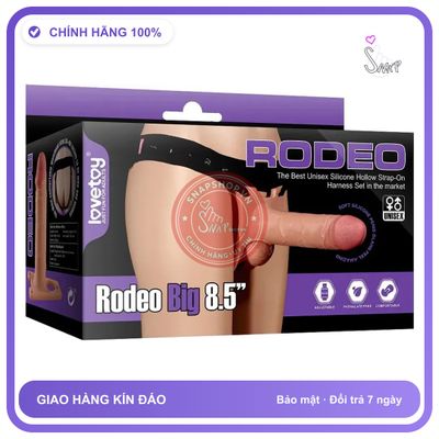 Dương Vật Giả Dây Đeo Rỗng Ruột Lovetoy Rodeo Big 8.5 Inch chính hãng - sạc USB, silicone y tế, chất liệu an toàn cho da - giao hàng che tên kín đáo
