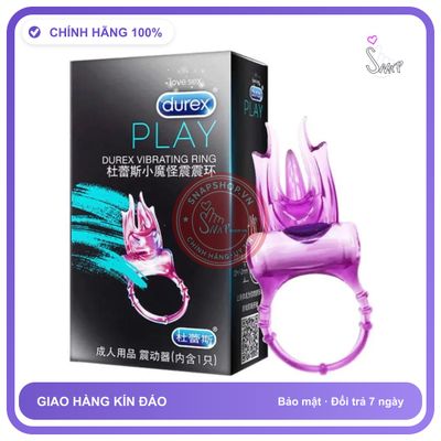 Vòng Rung Tăng Khoái Cảm Durex Vibrating Ring chính hãng - chất liệu an toàn cho da, dễ vệ sinh, êm ái khi dùng - giao hàng che tên kín đáo