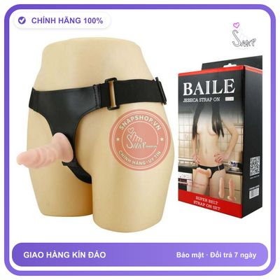 Dương Vật Giả Có Dây Đeo Baile Mini Hai Dương Vật chính hãng - silicone mềm mại, chất liệu an toàn cho da, dễ vệ sinh - giao hàng che tên kín đáo
