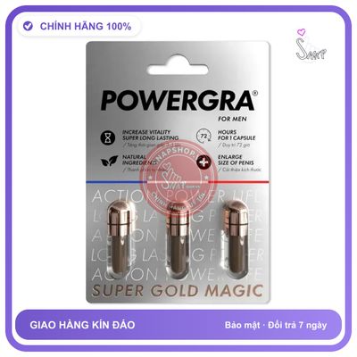 Thuốc Hỗ Trợ Tăng Cường Sinh Lý Powergra For chính hãng - chất liệu an toàn cho da, dễ vệ sinh, êm ái khi dùng - giao hàng che tên kín đáo