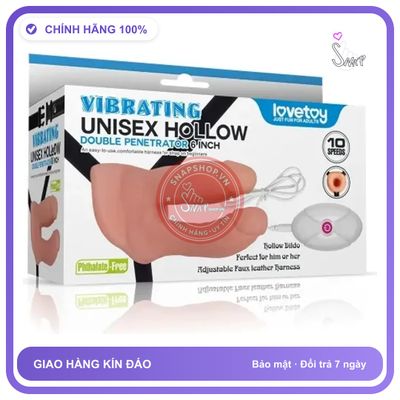 Dương Vật Giả Dây Đeo 2 Đầu Có Rung chính hãng - silicone mềm mại, chất liệu an toàn cho da, dễ vệ sinh - giao hàng che tên kín đáo