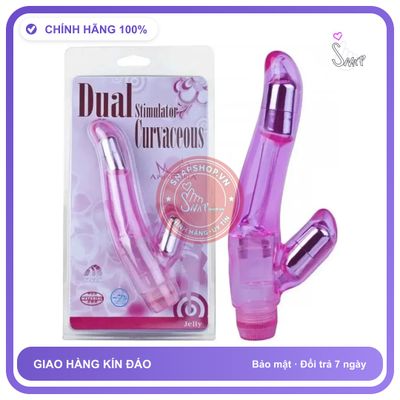 Dương Vật Giả Hai Đầu Rung Siêu Kích Thích chính hãng - rung êm không tiếng động, silicone mềm mại, chất liệu an toàn cho da - giao hàng che tên kín đáo
