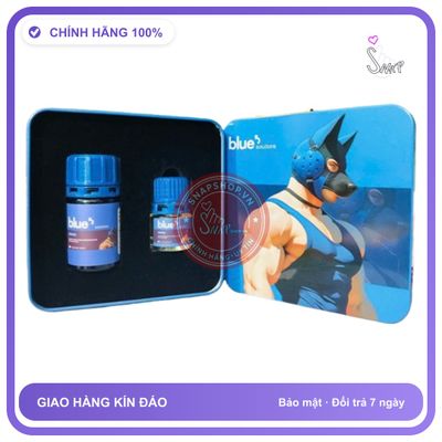 Popper Blue Solutions Dog Combo Chai 40ml + 20ml chính hãng - hương dịu không nồng, hàng chuẩn nhập khẩu, nắp kín không bay hơi - giao hàng che tên kín đáo