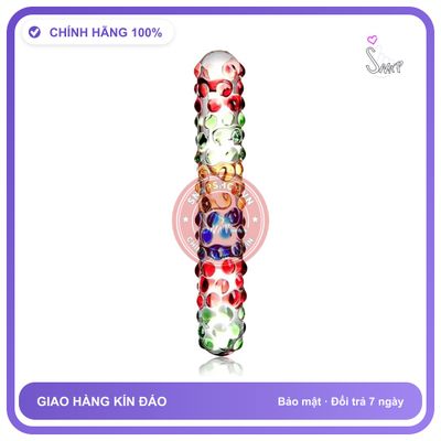 Dương Vật Giả Bằng Thủy Tinh Cầm Tay Dễ Sử Dụng chính hãng - silicone mềm mại, chất liệu an toàn cho da, dễ vệ sinh - giao hàng che tên kín đáo