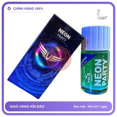 Popper Neon Party Xanh Dương 40ml chính hãng - chai 40ml, hương dịu không nồng, hàng chuẩn nhập khẩu - giao hàng che tên kín đáo
