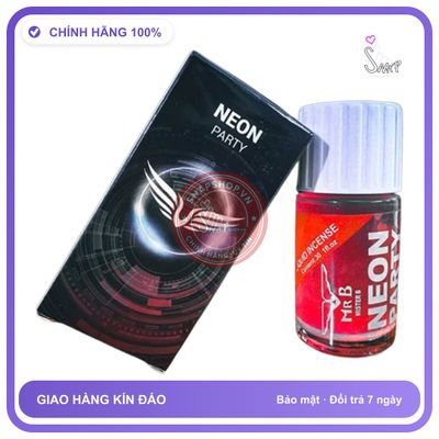Popper Neon Party Đỏ 40ml chính hãng - chai 40ml, hương dịu không nồng, hàng chuẩn nhập khẩu - giao hàng che tên kín đáo