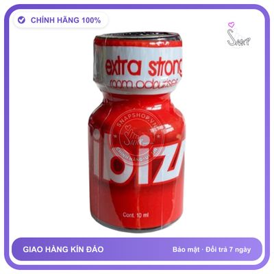 Popper Ibiza 10ml Chính Hãng Mỹ USA PWD - chai 10ml, hương dịu không nồng, dòng mạnh - giao hàng che tên kín đáo