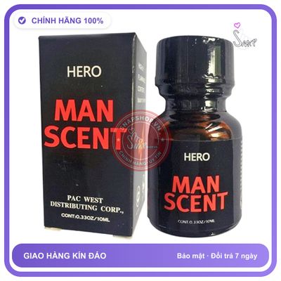Popper Man Scent 10ml – Hương Thơm Độc Đáo Top Bot chính hãng - chai 10ml, hương dịu không nồng, hàng chuẩn nhập khẩu - giao hàng che tên kín đáo