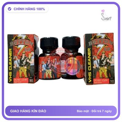 Popper VHS Cleaner Bottom X2 10ml Chai Tròn Chính Hãng Cho Bot - chai 10ml, hương dịu không nồng, hàng chuẩn nhập khẩu - giao hàng che tên kín đáo