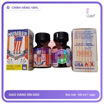 Popper Number 1 USA 10ml Chính Hãng - chai 10ml, hàng chuẩn nhập khẩu, nắp kín không bay hơi - giao hàng che tên kín đáo