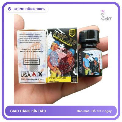 Popper Top X2 10ml Chai Tròn Chính Hãng Cho Top - chai 30ml, hàng chuẩn nhập khẩu, nắp kín không bay hơi - giao hàng che tên kín đáo