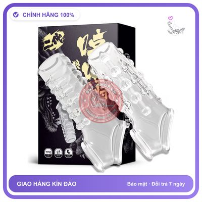 Bao Cao Su Đôn Dên Răng Sói Bộ 2 Chiếc chính hãng - hỗ trợ kéo dài, ôm sát cảm giác thật, chất liệu latex an toàn - giao hàng che tên kín đáo