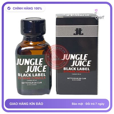 Popper JUNGLE JUICE BLACK LABEL 30ml chính hãng - chai 30ml, hương dịu không nồng, hàng chuẩn nhập khẩu - giao hàng che tên kín hàng có sẵn